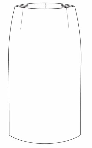 329-MF Ankle Length Pencil Skirt | Lesina